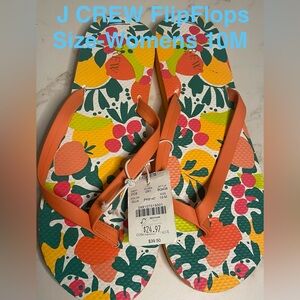 💰J. Crew Women's Vibrant Orange Sandals Size-10M